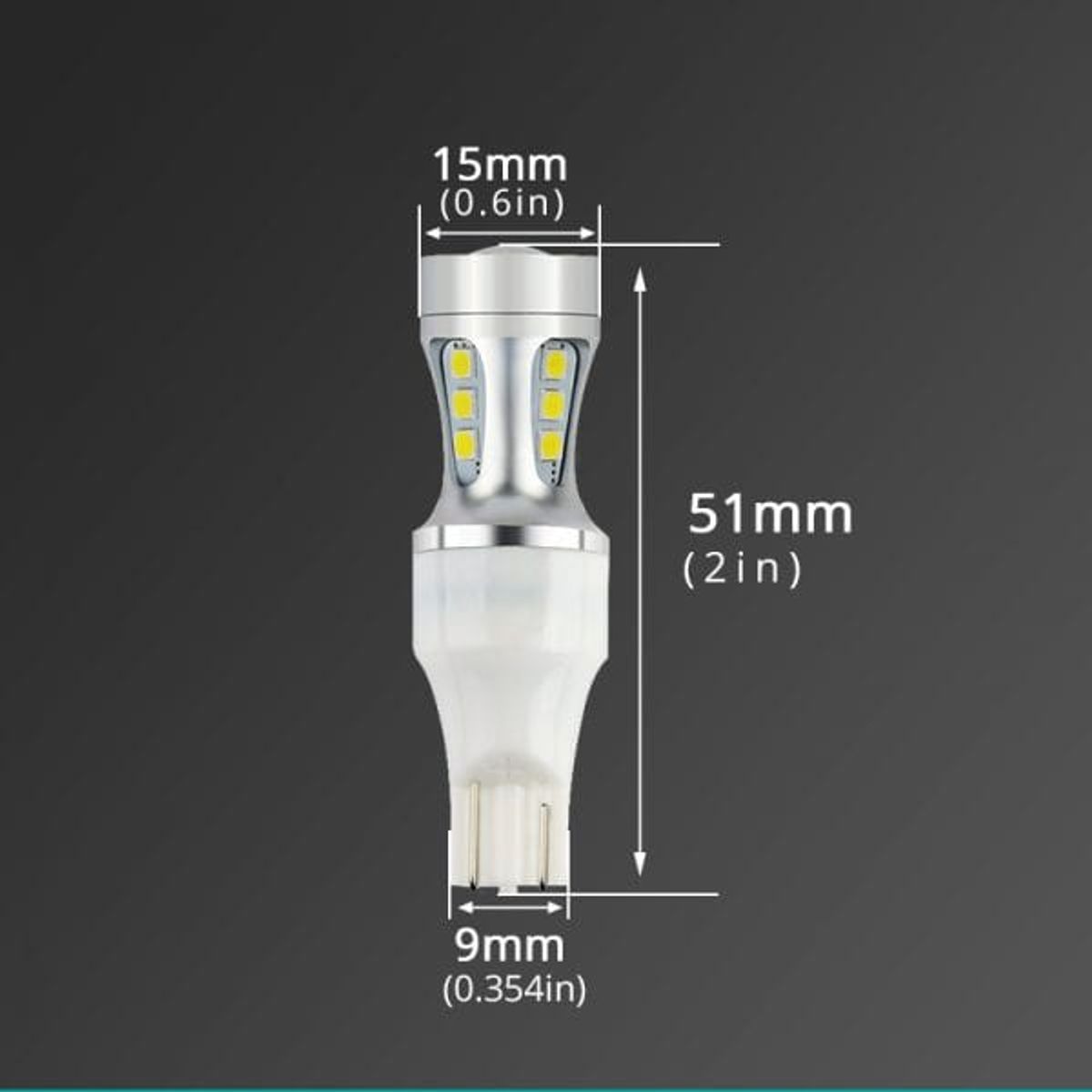 NAOEVO - Led Señal N4 T15 AMBAR W16W 1300LM
