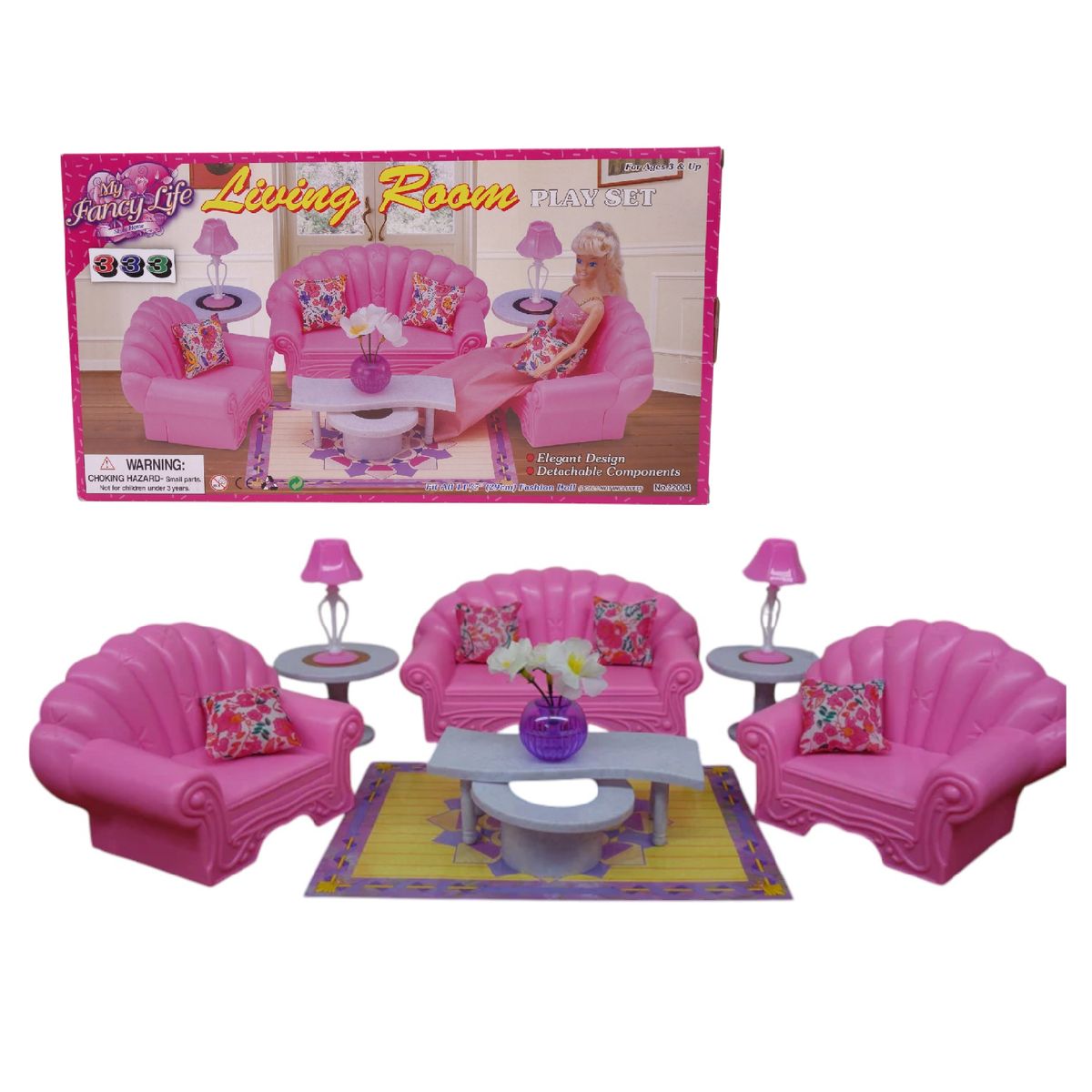 GENERICO - Nuevo Set Sala Abanico Para Muñeca