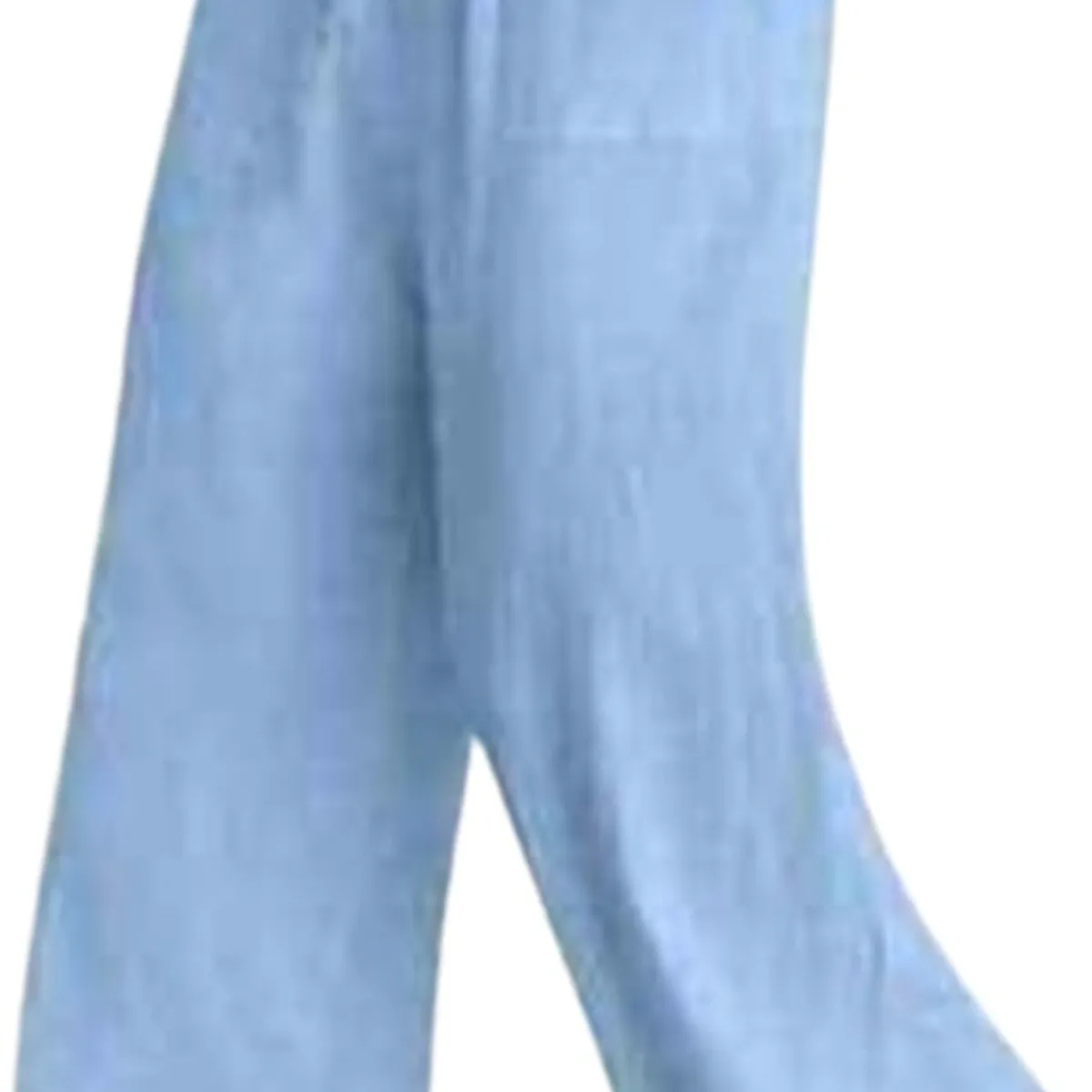 GENERICO - Pantalón palazzo lino para dama