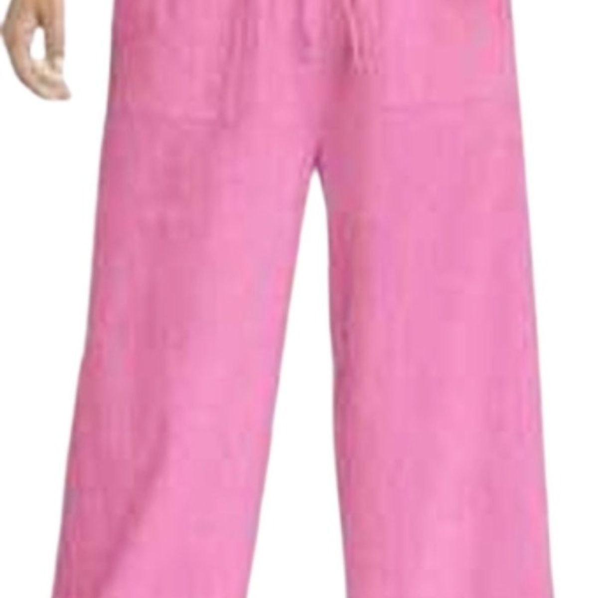 GENERICO - Pantalón palazzo lino para dama