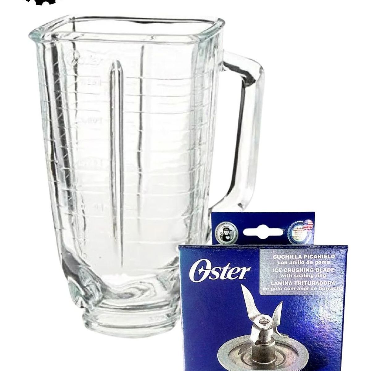 OSTER - COMBO OSTER VASO LICUADORA 1.25LT+CUCHILLA 4 ASPAS