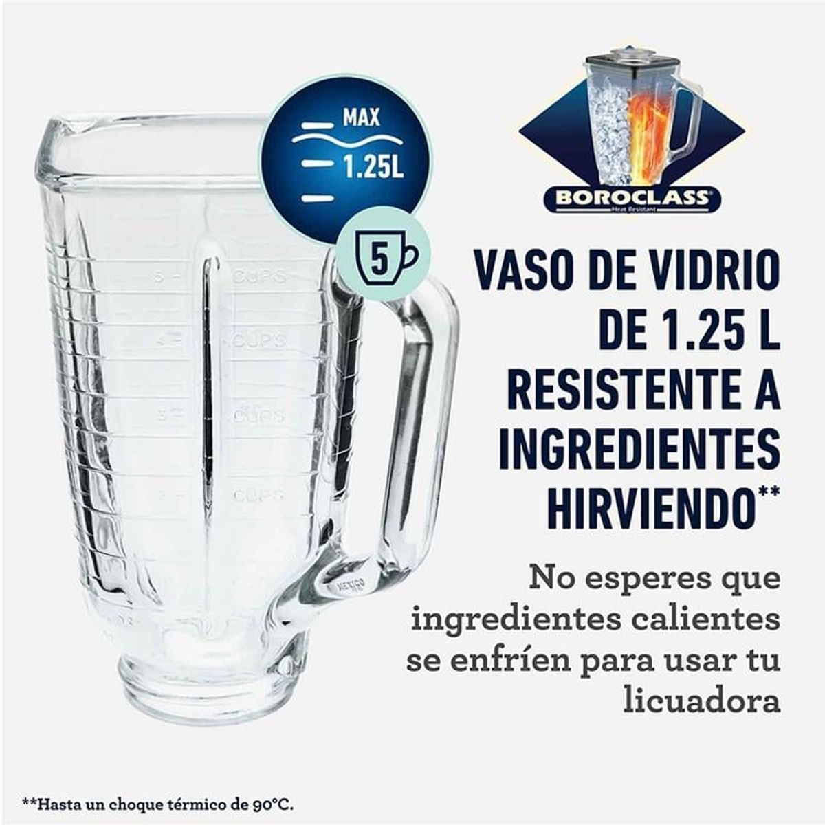 OSTER - COMBO OSTER VASO LICUADORA 1.25LT+CUCHILLA 4 ASPAS