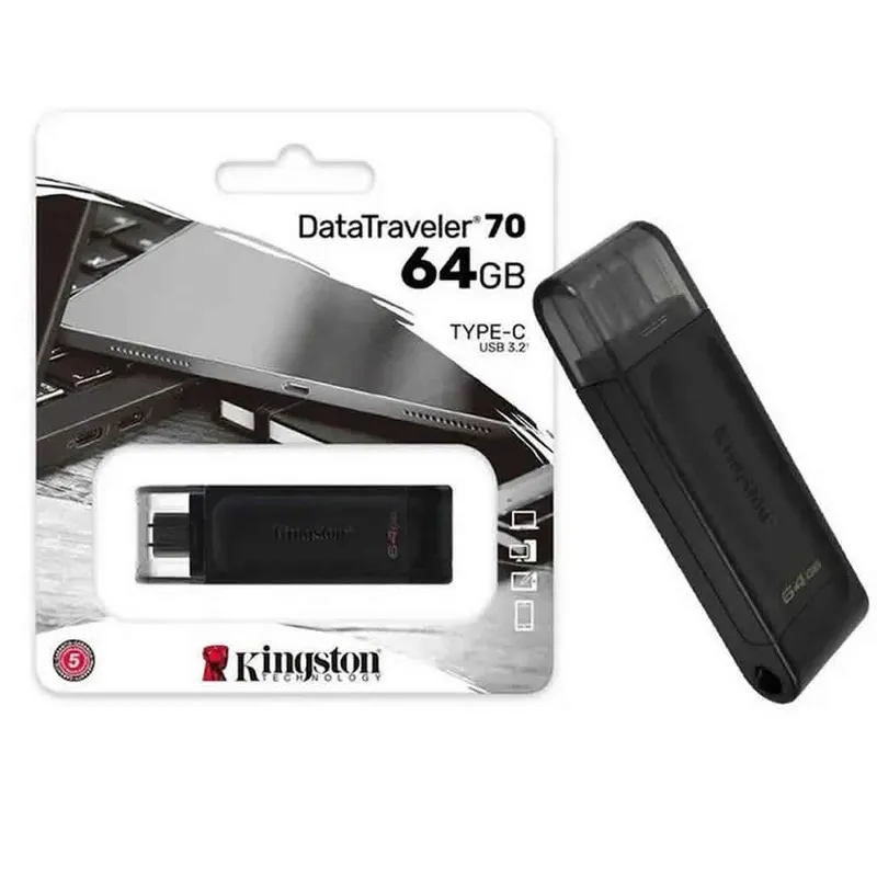 KINGSTON - MEMORIA KINGSTON USB 3.2 DT 70 64GB TIPO C