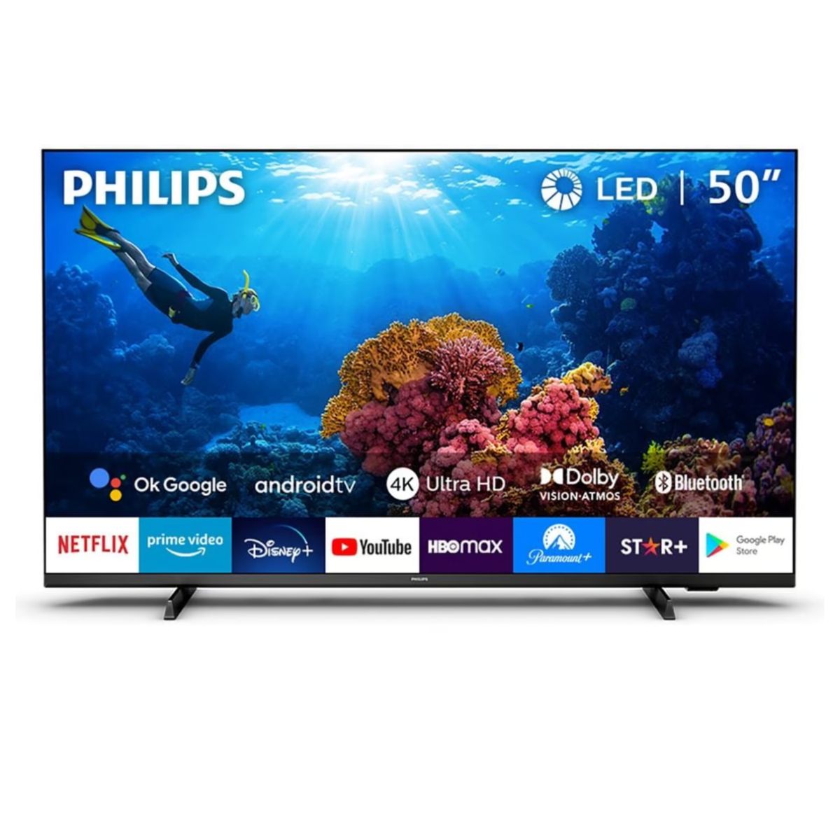 PHILIPS - TELEVISOR SMART TV PHILIPS 4K ULTRA HD 50 50PUD7406