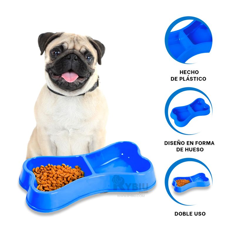 GENERICO - Comedero Funcional para Felino en M Azul Y+Regalo Agendita