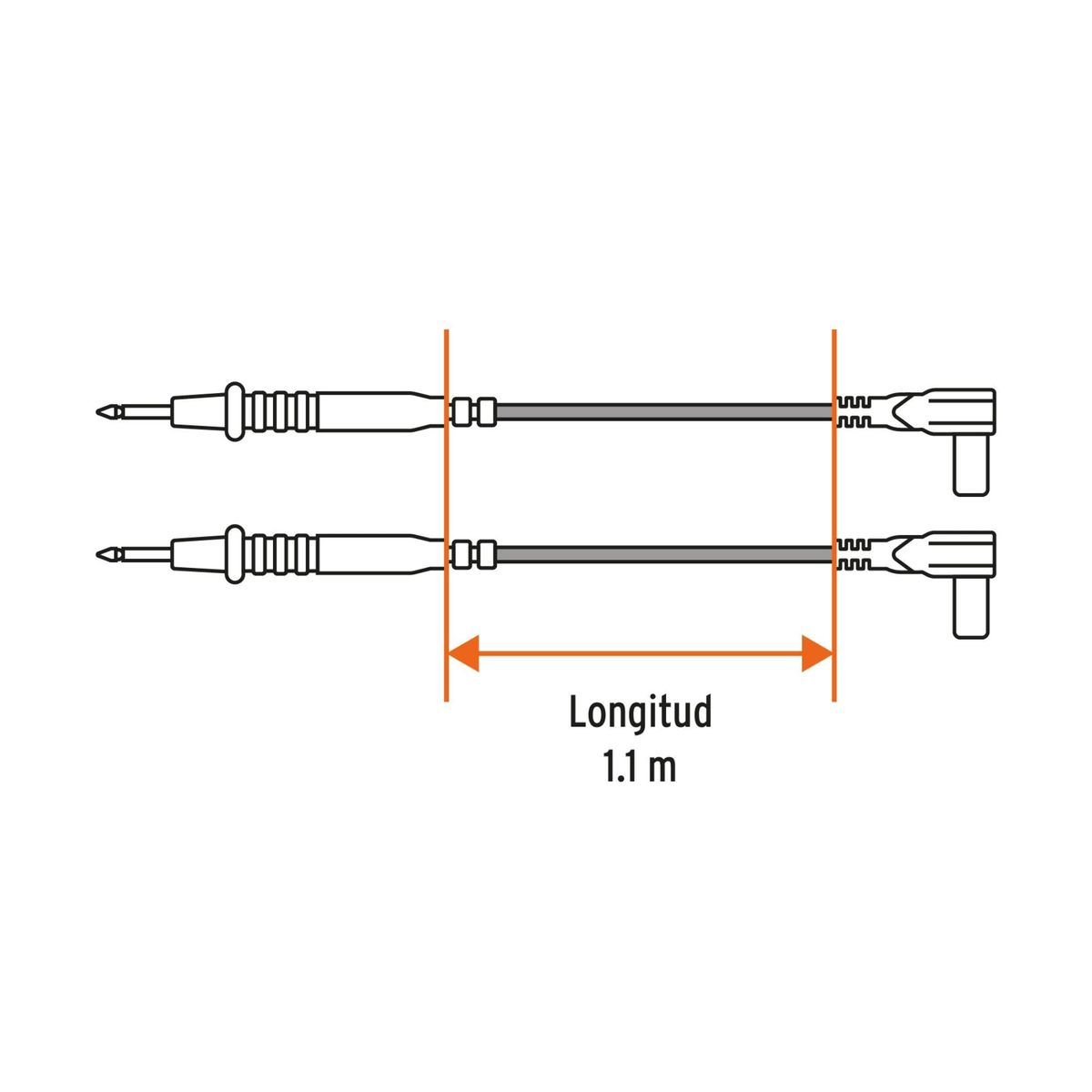 TRUPER - Cables de prueba para multímetro Truper