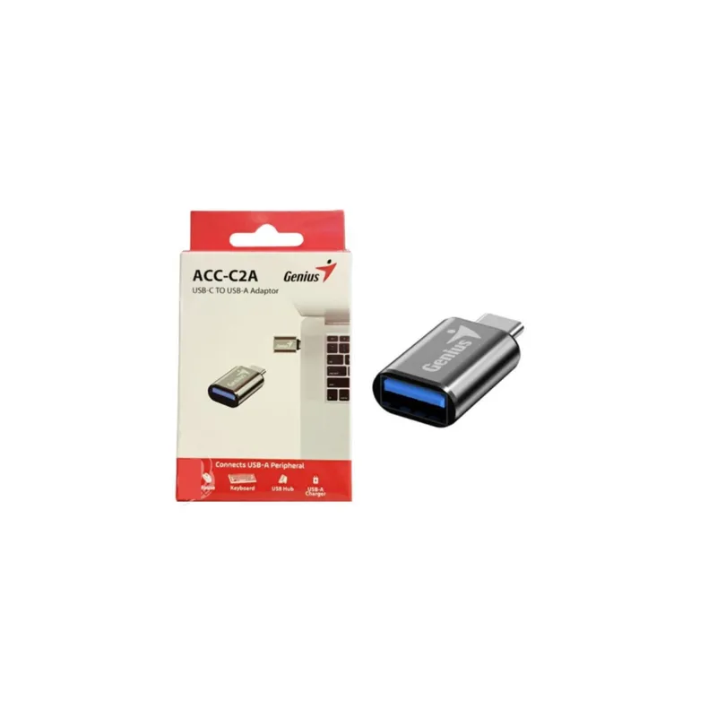 GENIUS - ADAPTADOR GENIUS ACC-C2A TIPO C  A USB-A