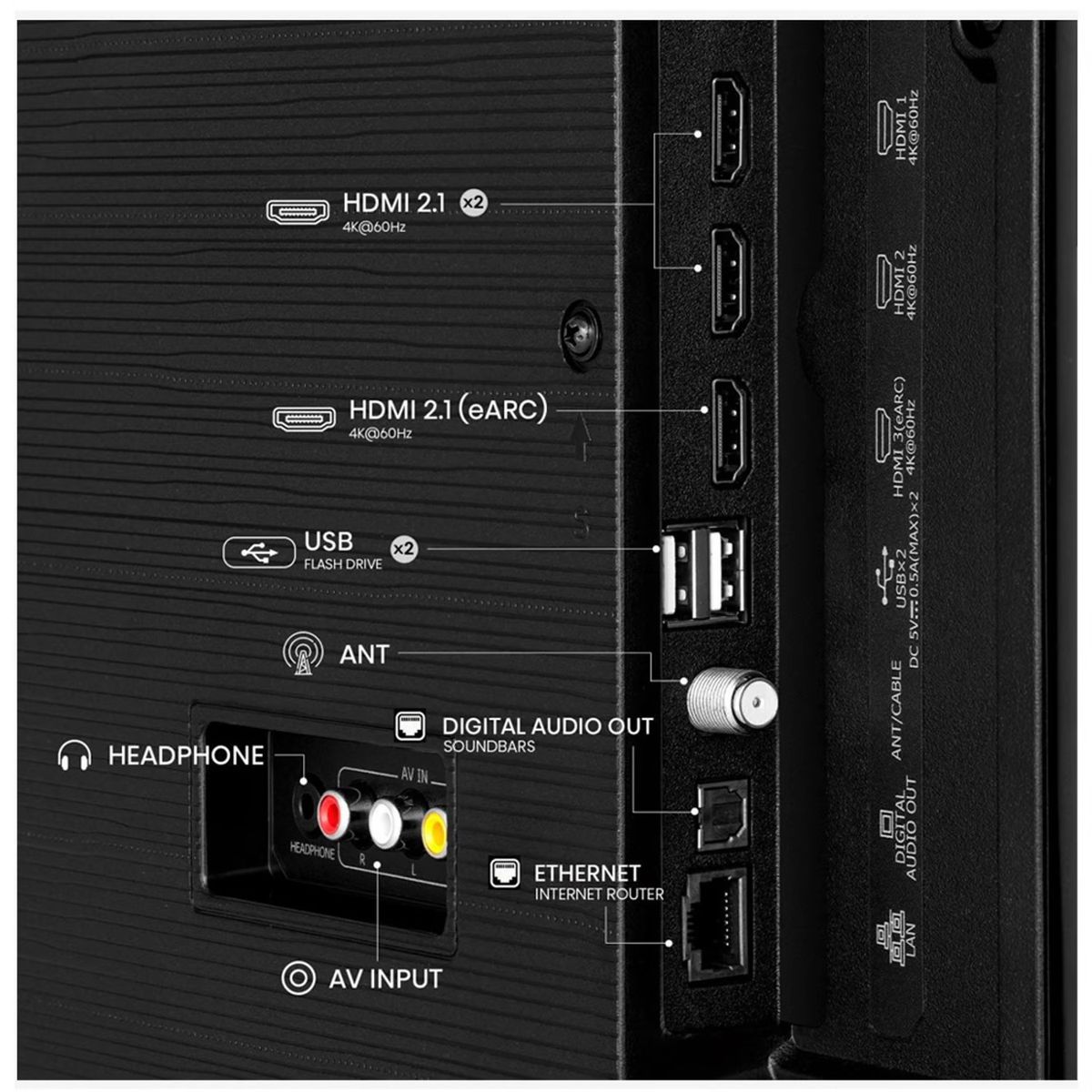 HISENSE - Televisor Hisense 50 Pulg UHD 4K Smart Tv 50A6N + Rack