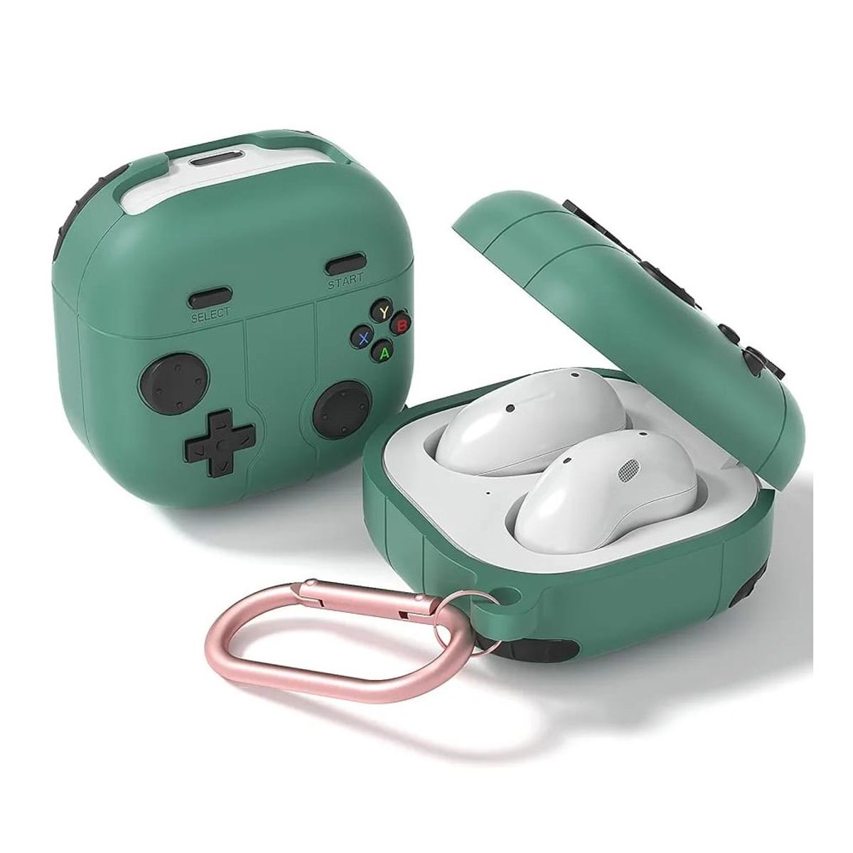 GENERICO - Case Estuche Funda para Galaxy buds 2  Diseño Verde