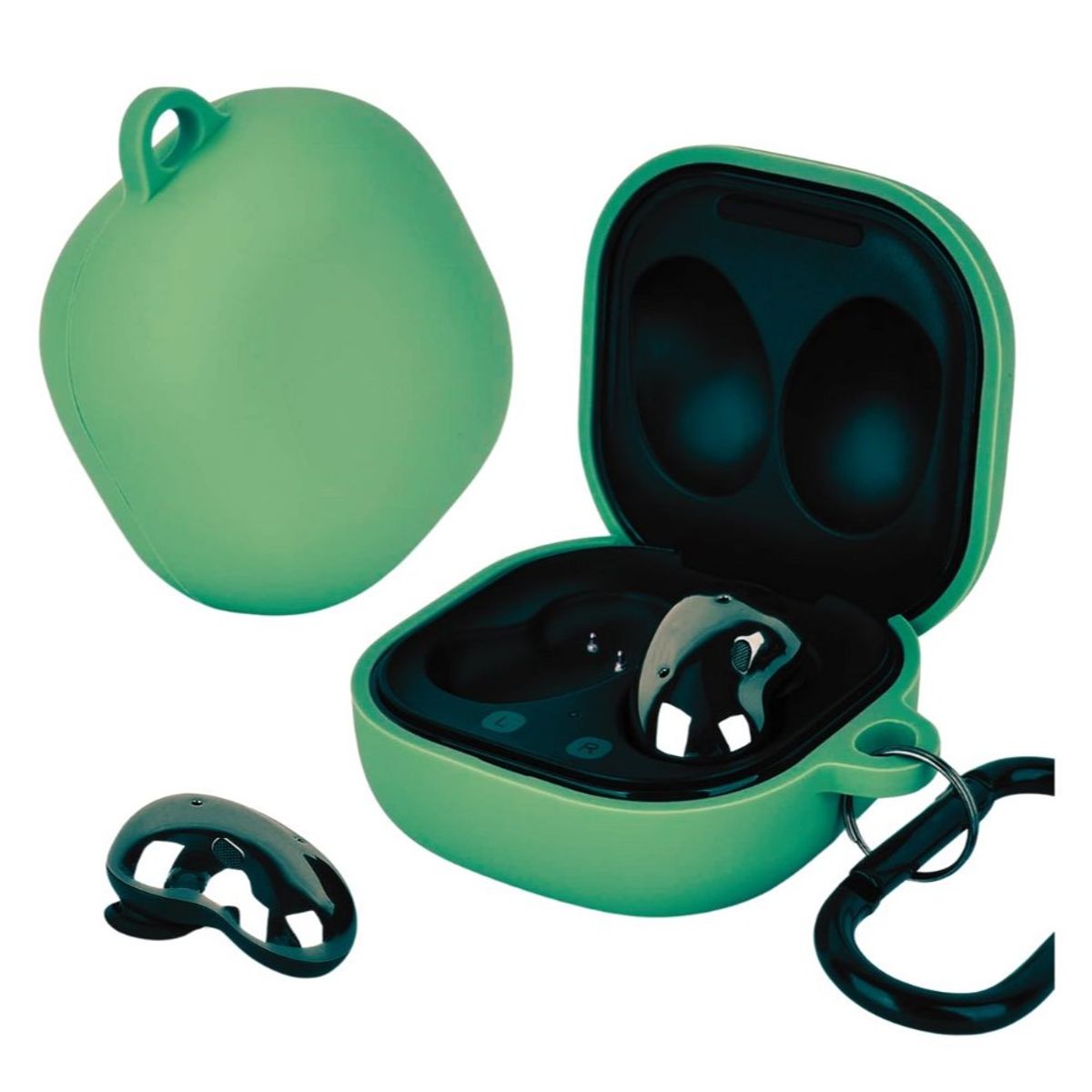 GENERICO - Case Estuche Funda para Galaxy buds 2 Pro  Silicona Verde