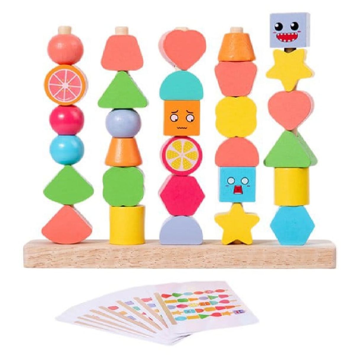 GENERICO - Bloques Didácticos de Apilamiento y Enhebrado