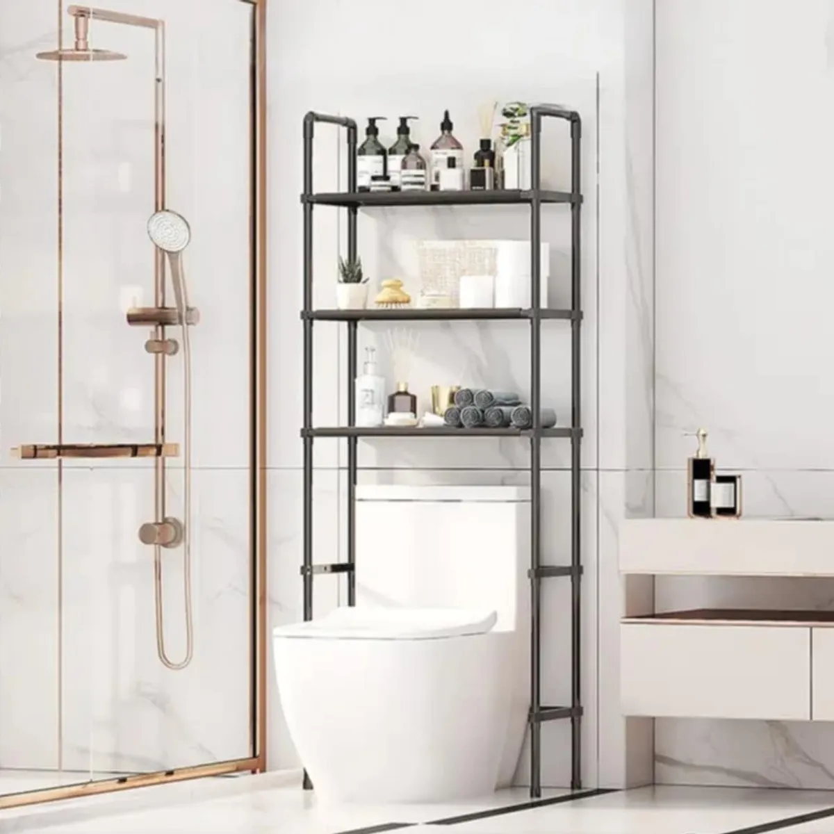 GENERICO - Organizador de Baño Estante de Inodoro Multifuncional de 3 Niveles