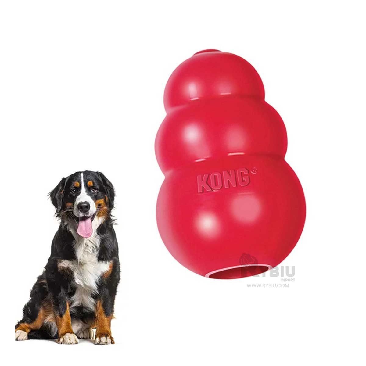 GENERICO - Juguete Pera de Caucho para Perro 3 bolas Rojo en Grande