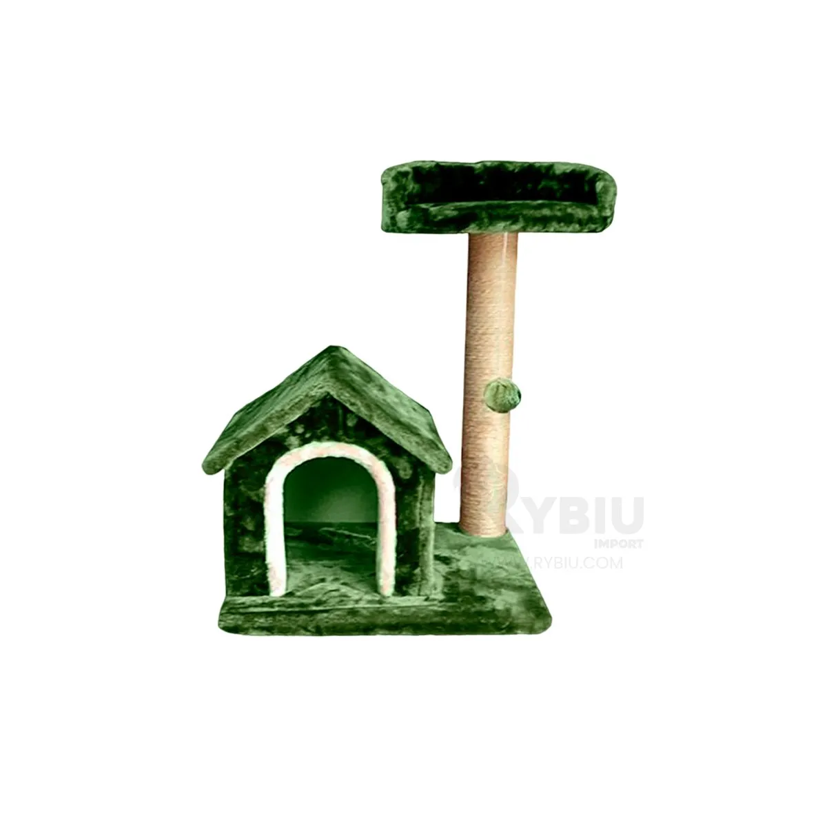 RYBIU IMPORT - Gimnasio con Rascados para Minino Verde Y+Regalo Stickers