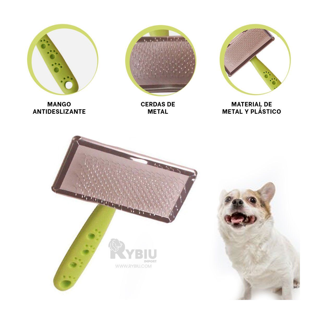 GENERICO - Cepillo de de Tamaño Mediano Verde Talla M Y+Agendita