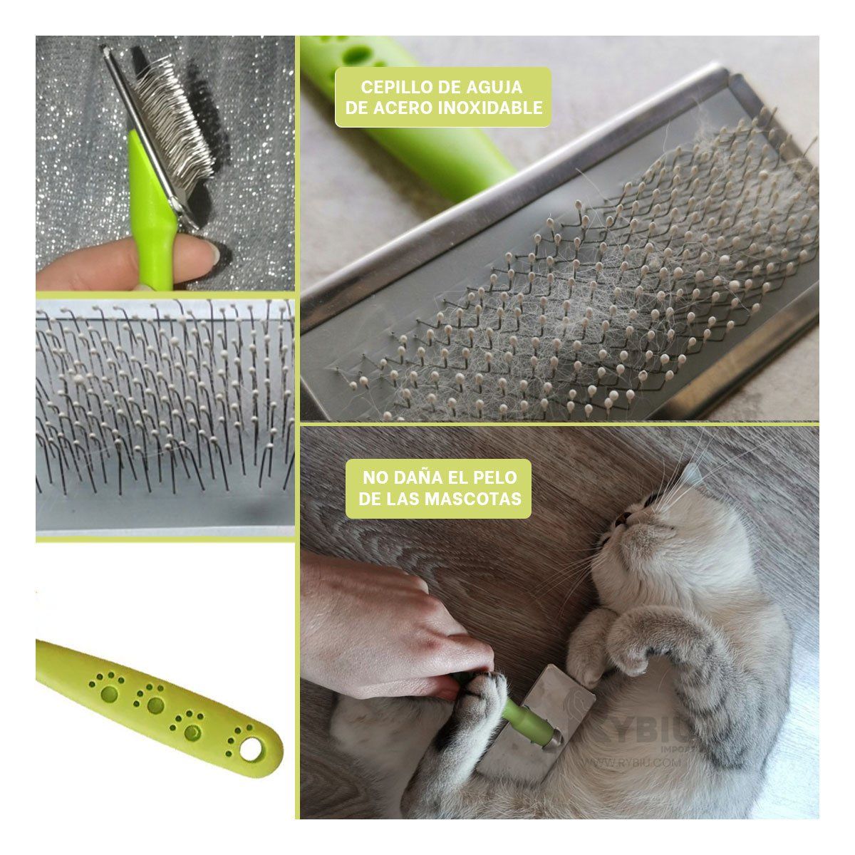 GENERICO - Cepillo de de Tamaño Mediano Verde Talla M Y+Agendita