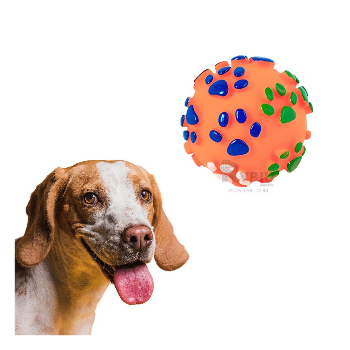 GENERICO - Pelota Antiestres Anaranjado Y+Regalo Stickers