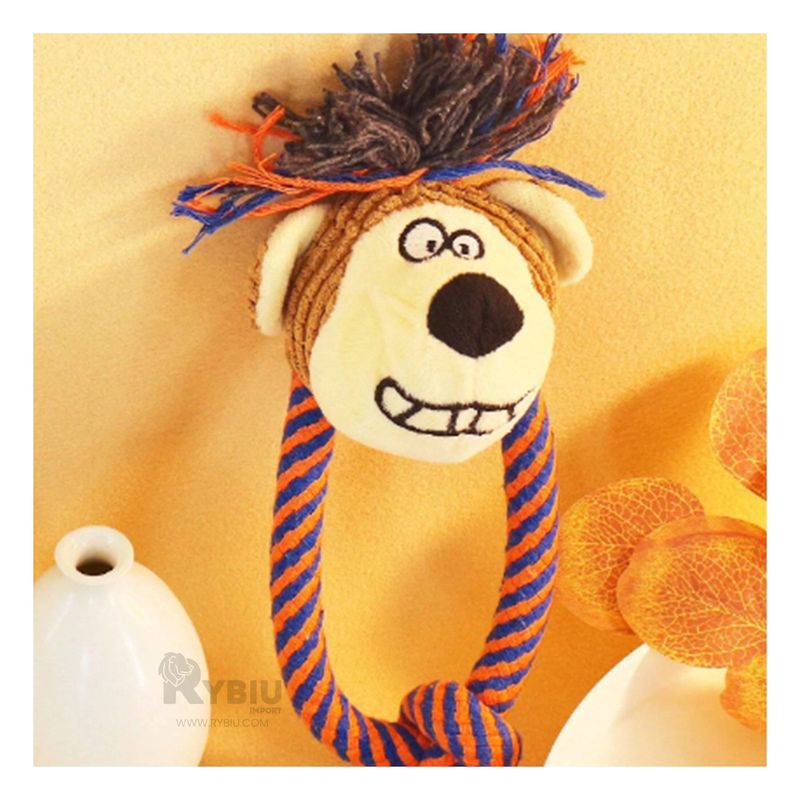 RYBIU IMPORT - Peluche Multifuncional con Soga Pet en Modelo Mono
