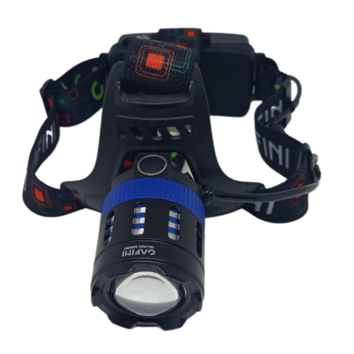 CAFINI - Linterna Frontal Cafini Recargable + Luz Azul Zoom L7624C