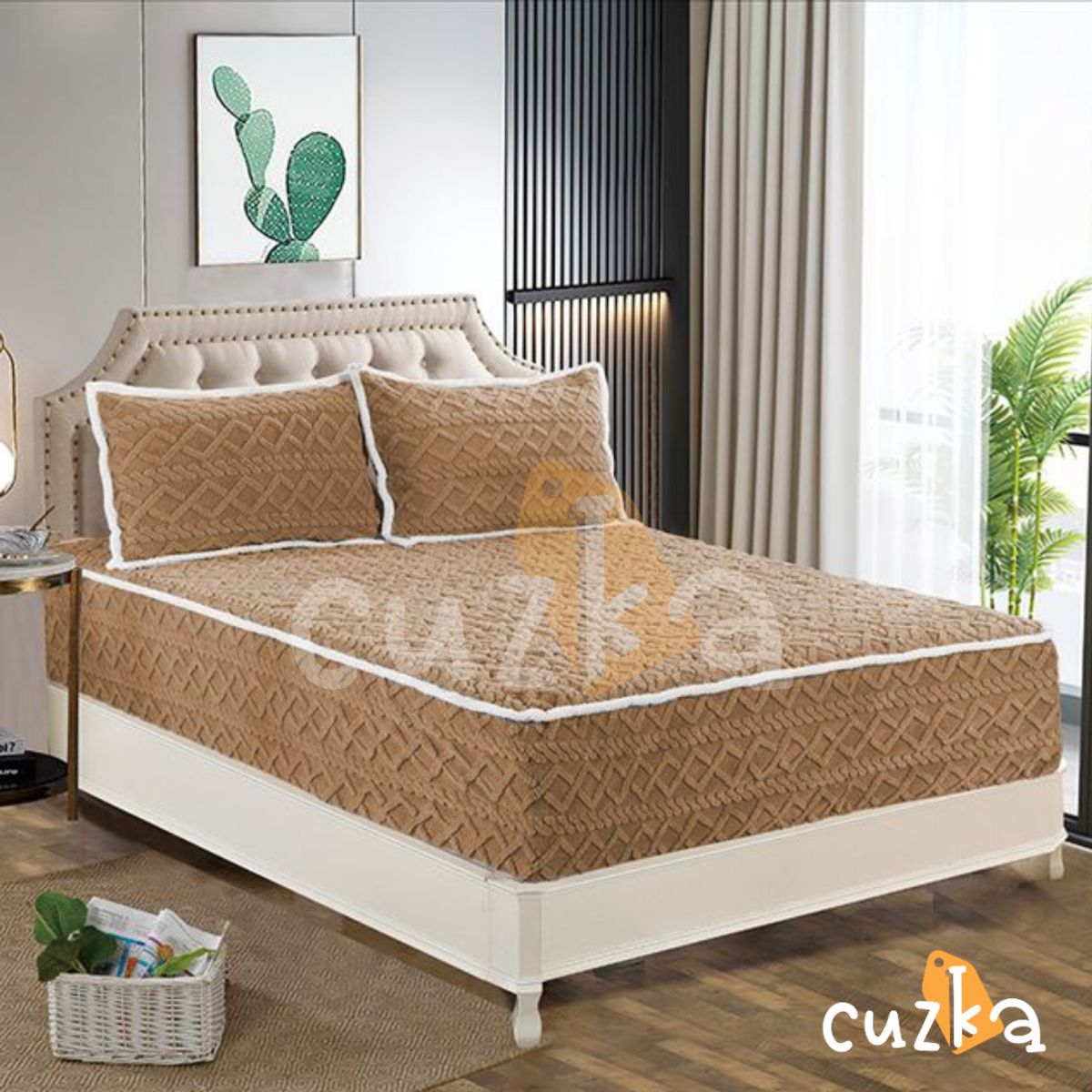 CASATEX - Protector De Colchón Impermeable Suave + 2 Fundas De Almohada KING