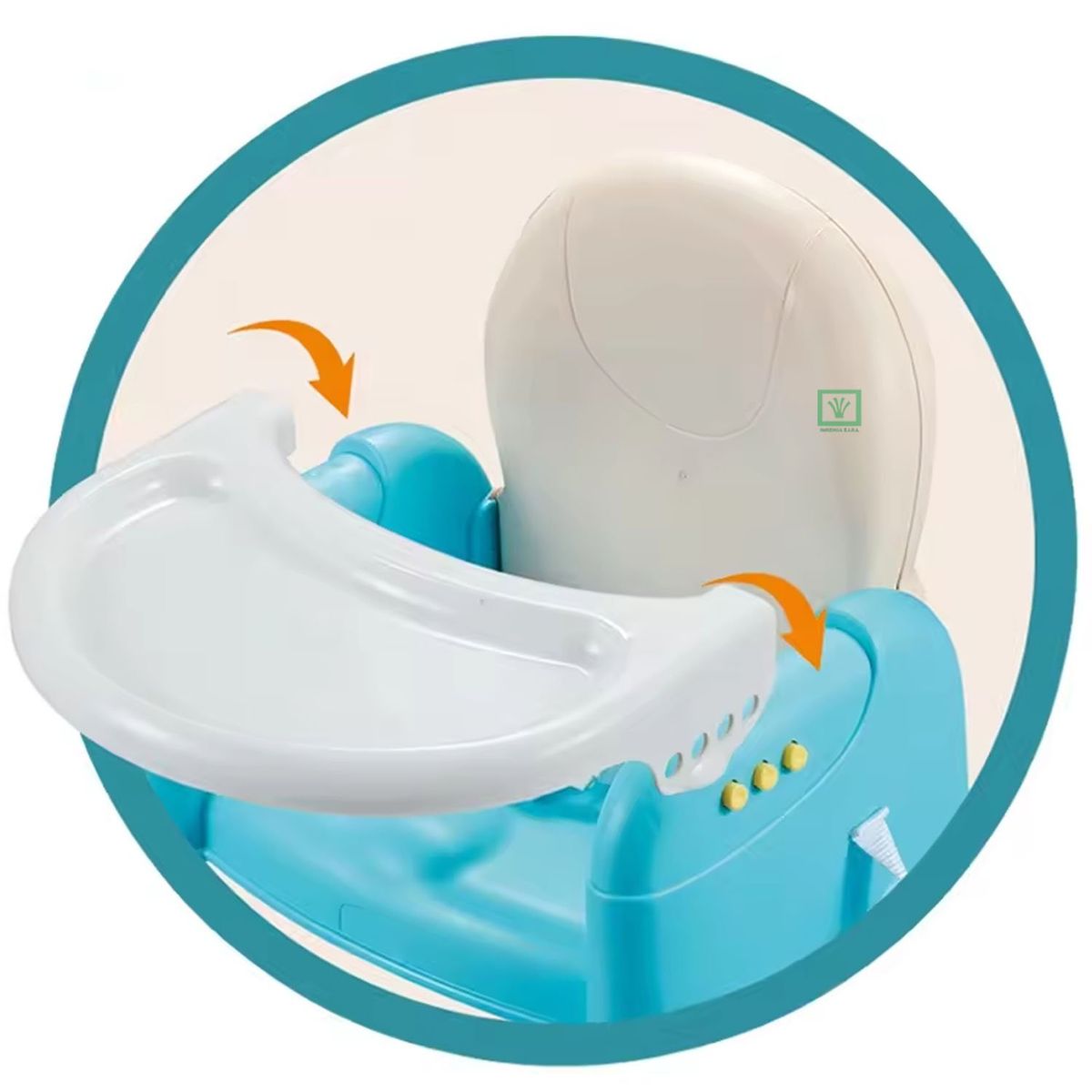 IDEAL - Mesa de Comer Portatil Ideal Plegable Celeste