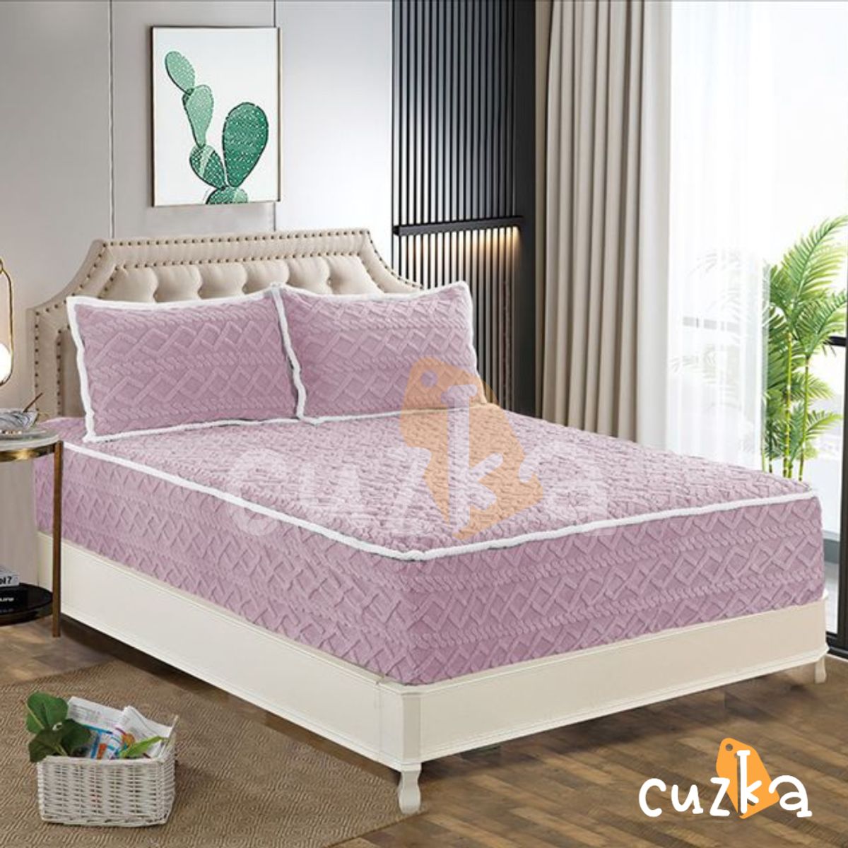 CASATEX - Protector De Colchón Impermeable Suave + 2 Fundas De Almohada KING