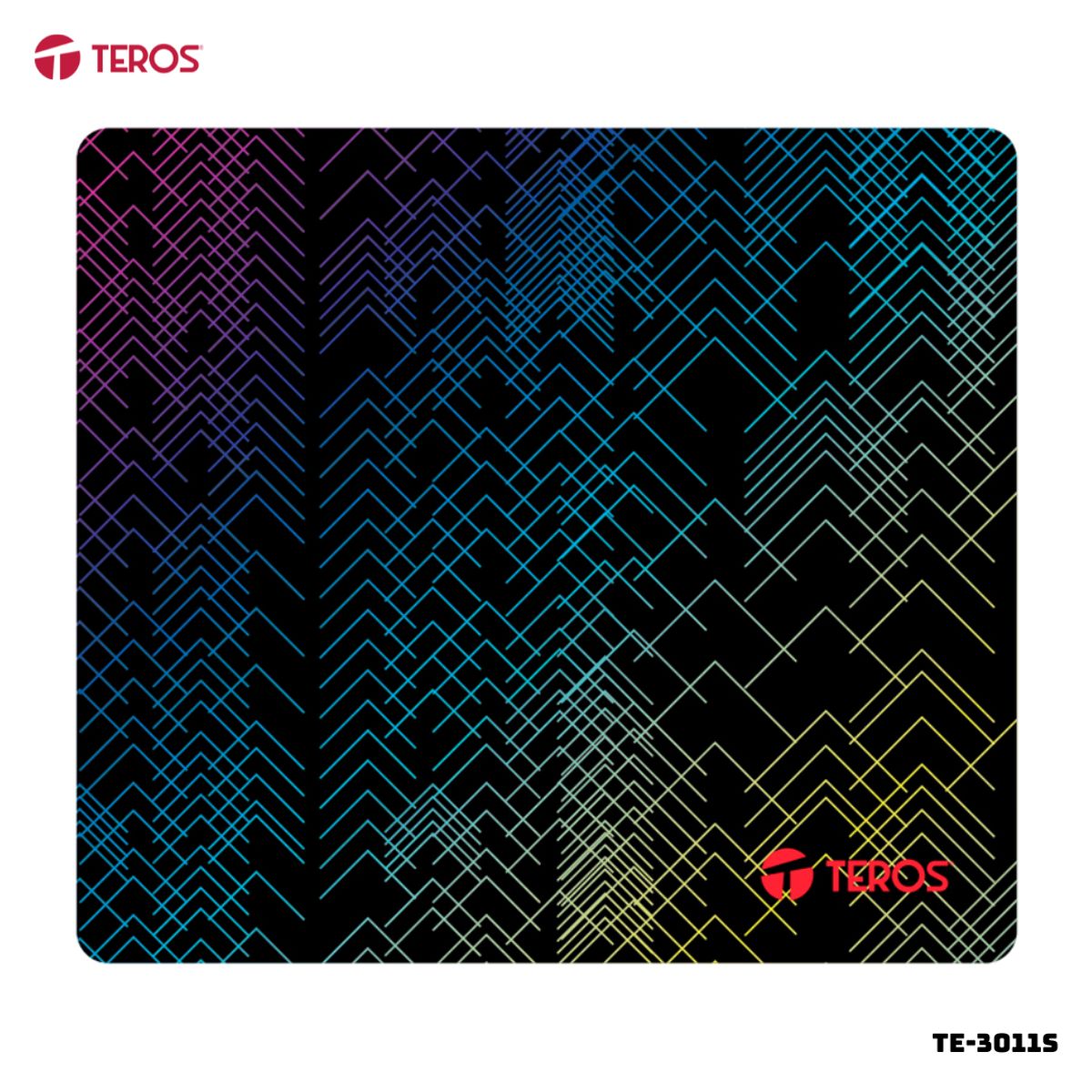 TEROS - MOUSE PAD TEROS NEGRO CON DISEÑO - TE-3011S