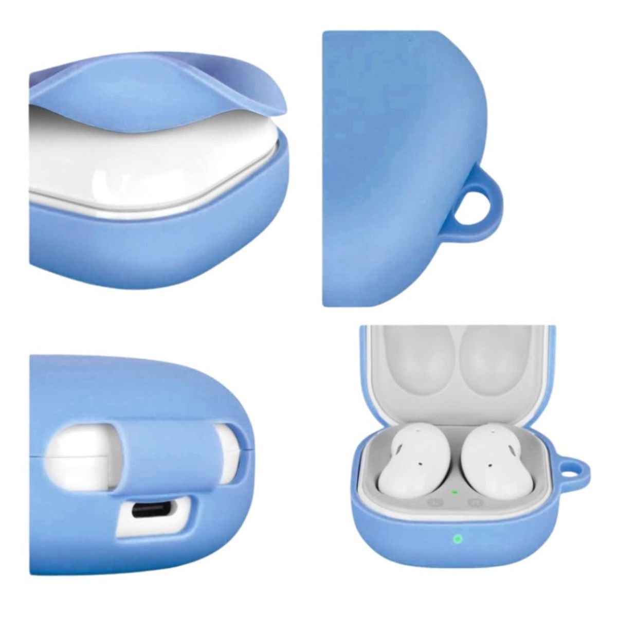GENERICO - Case Estuche Funda para Galaxy buds 2  Silicona Azul Claro