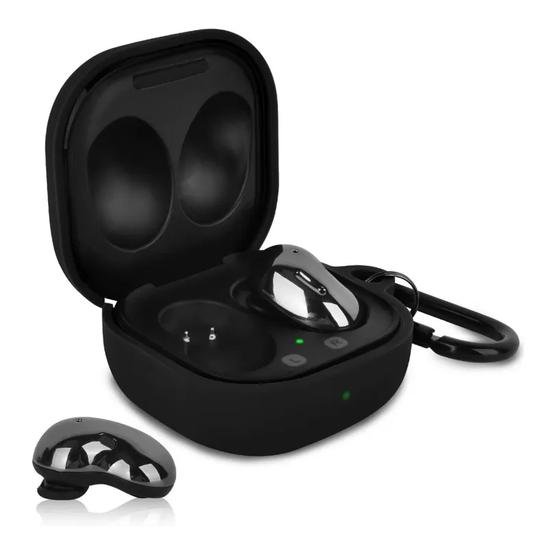 GENERICO - Case Estuche Funda para Galaxy buds Live - Silicona Negro