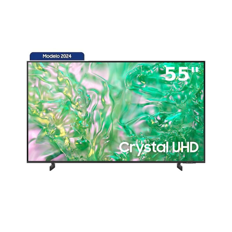 SAMSUNG - Televisor 55 Crystal Smart UHD 4K UN55DU8000 - Negro