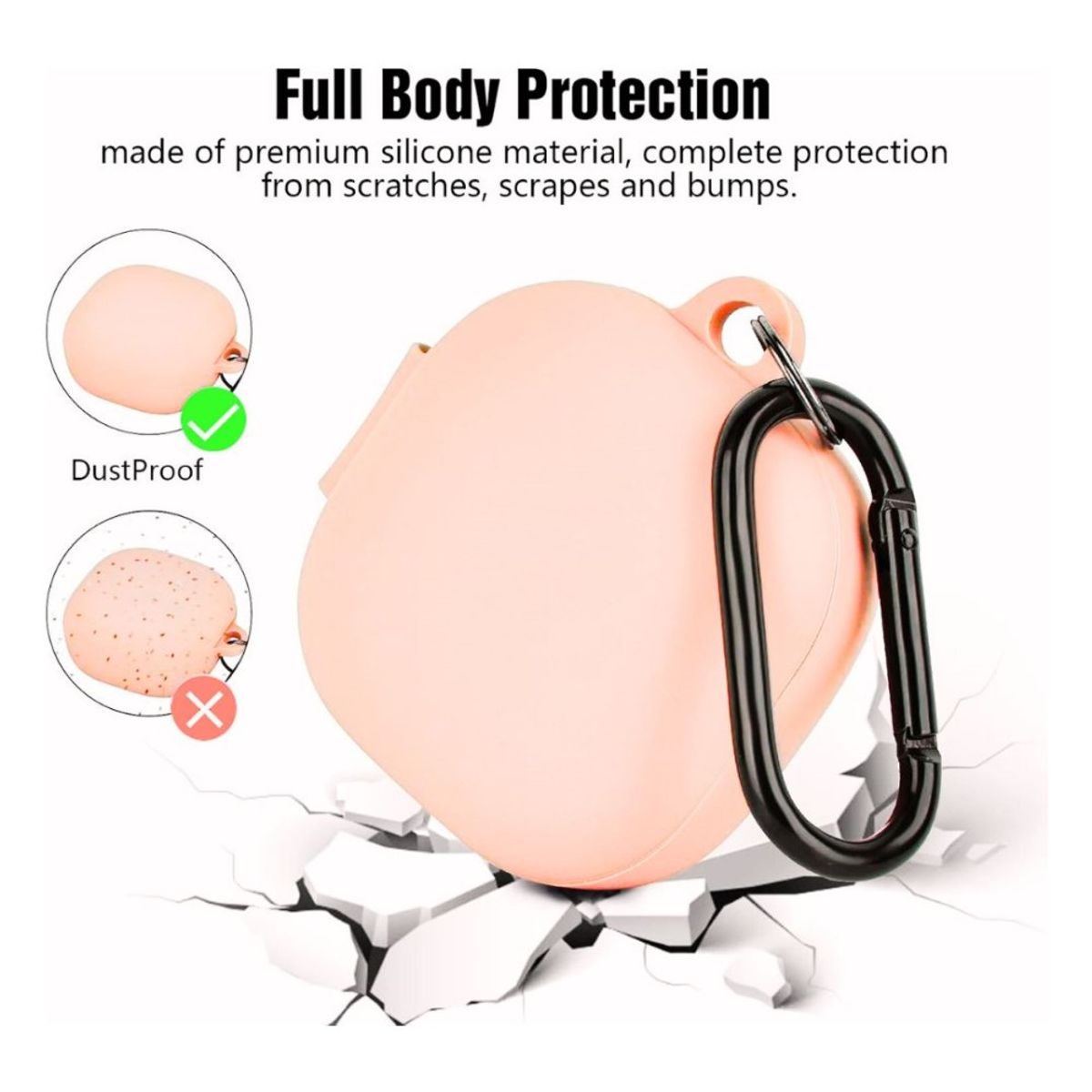 GENERICO - Case Estuche Funda para Galaxy buds 2 Pro  Silicona Rosa