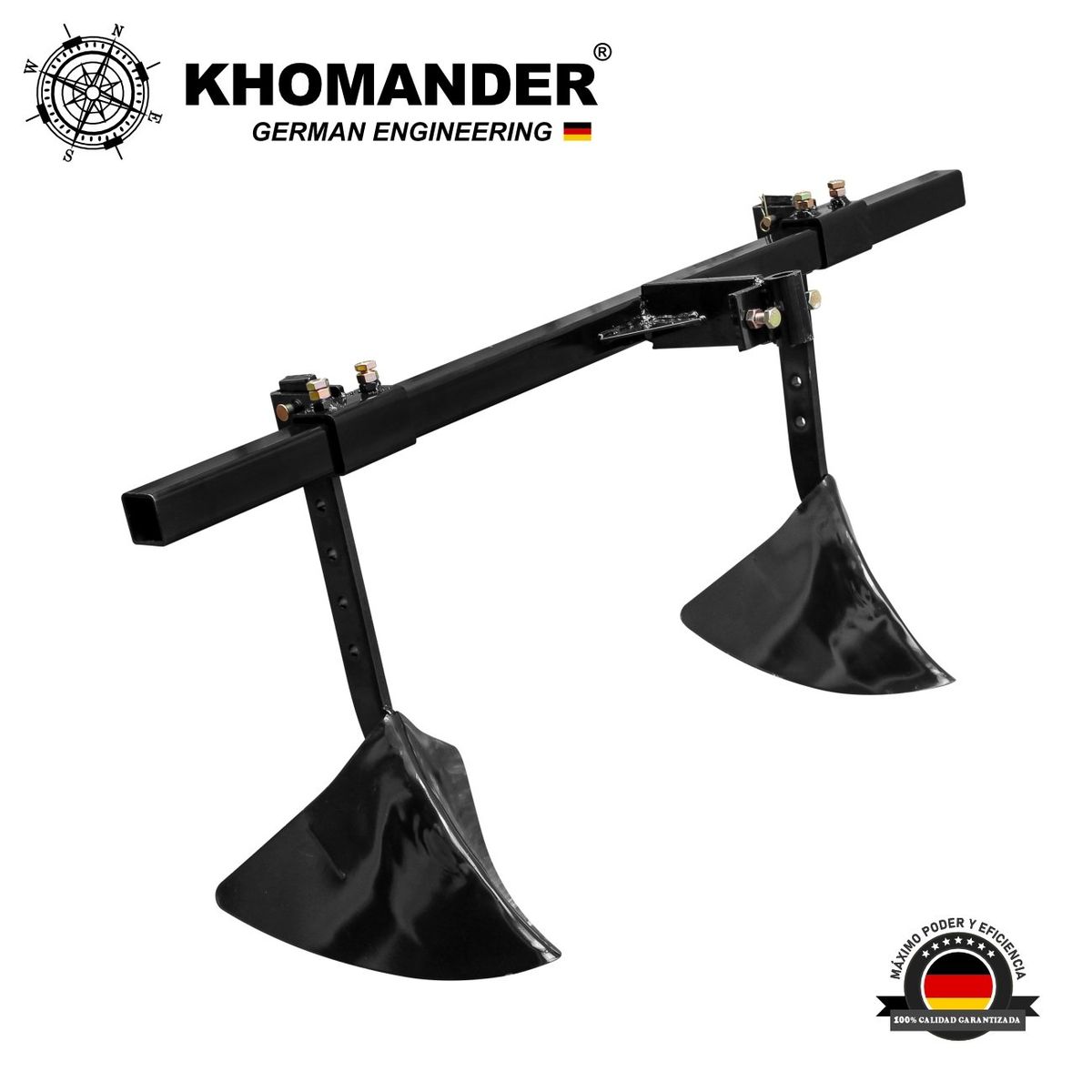 KHOMANDER - DOBLE SURCADOR PARA MOTOCULTOR - KHOMANDER