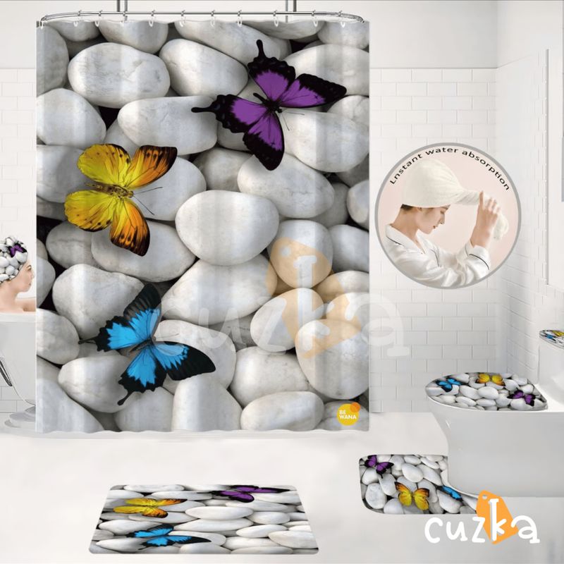 CASATEX - Juego De Baño Lujoso  De 7 Piezas Decorativas