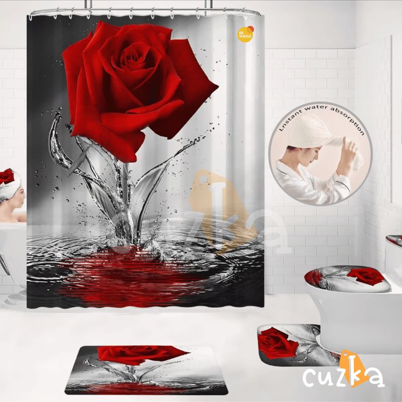 CASATEX - Juego De Baño Lujoso  De 7 Piezas Decorativas