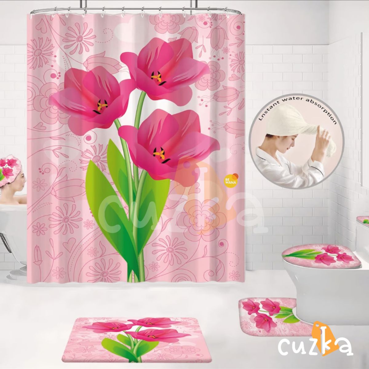 CASATEX - Juego De Baño Lujoso  De 7 Piezas Decorativas