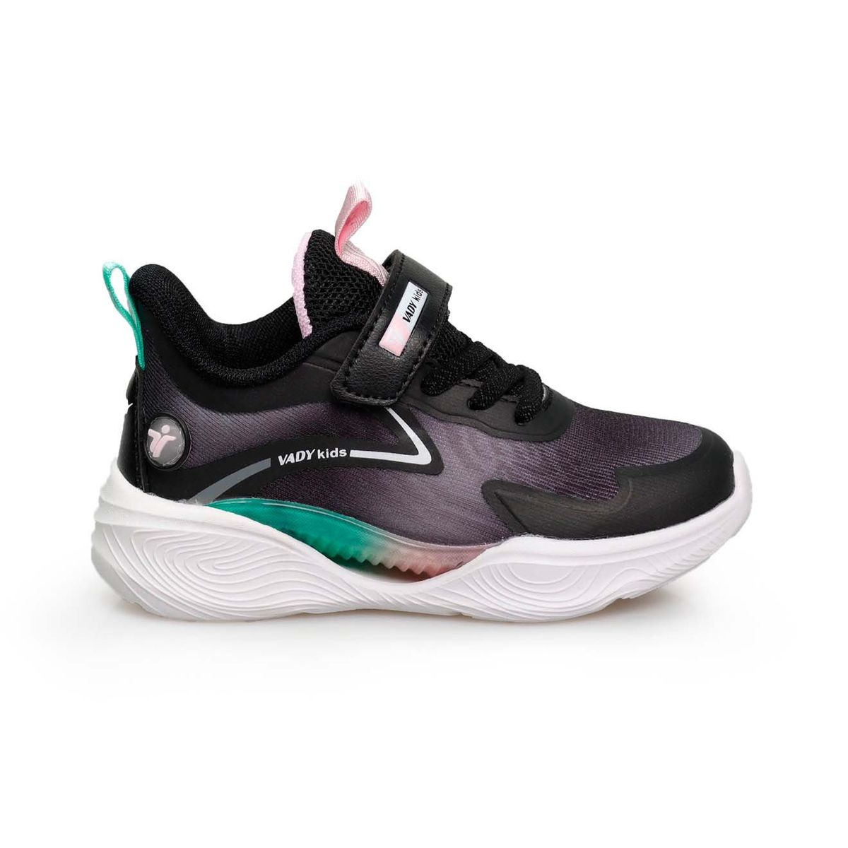 VADY - Zapatillas Urbanas Vady Negro con Rosado para Niña 360B1