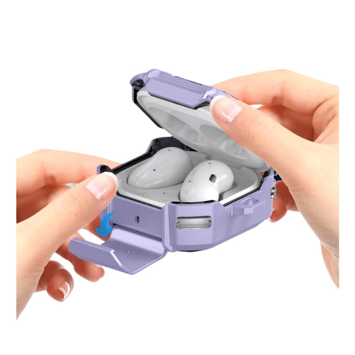 GENERICO - Case Estuche Funda para Galaxy buds 2 - TPU Lila