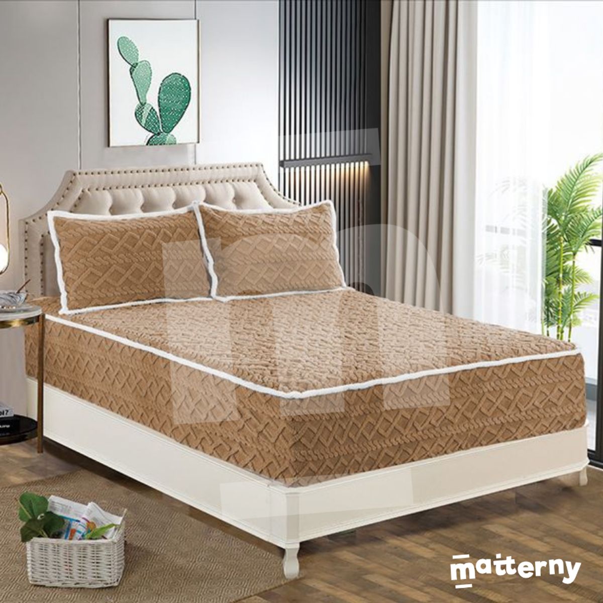 CASATEX - Protector De Colchón Impermeable Suave + 2 Fundas De Almohada KING