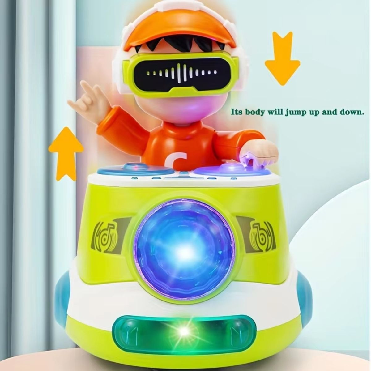 GENERICO - Juguete para DJs Mini Robot Bailarín Eléctrico con Luces y Sonido