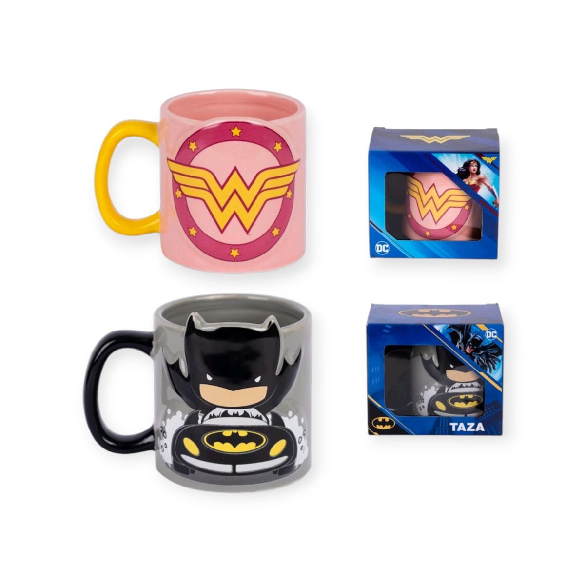 GENERICO - Pack de 2 Tazas con Diseño de tus Héroes Favoritos