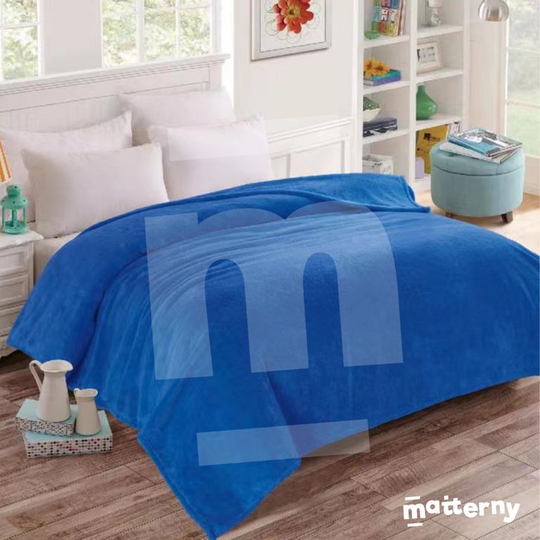 Manta Antialérgica Peluche CASATEX PLAZAS Azul Sodimac Perú