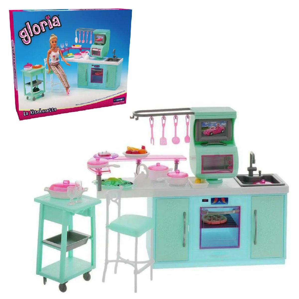 GENERICO - Nuevo Juguete set Cocina verde para Muñeca