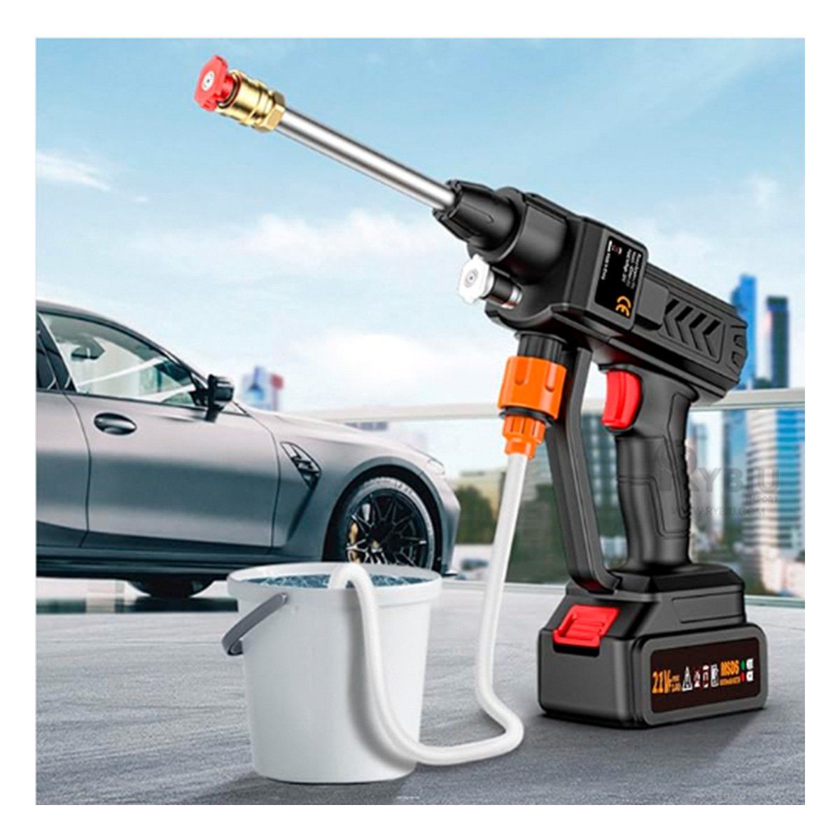 GENERICO - Maquina de Higiene para Auto en Negro Y+Ligas de Regalo