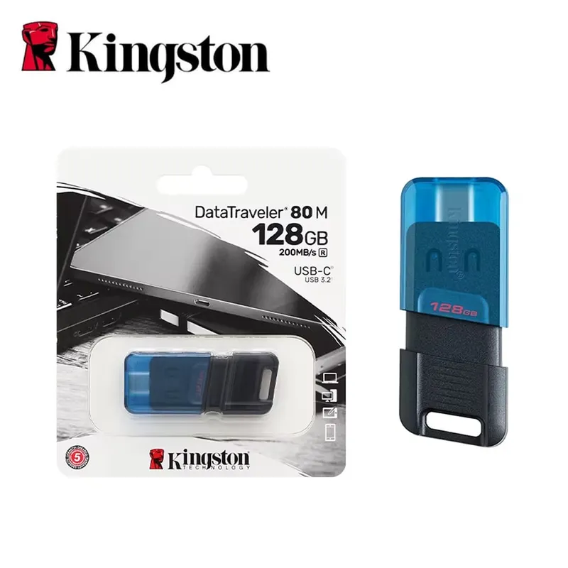 KINGSTON - MEMORIA KINGSTON USB 3.2 DT80M 128GB TIPO C