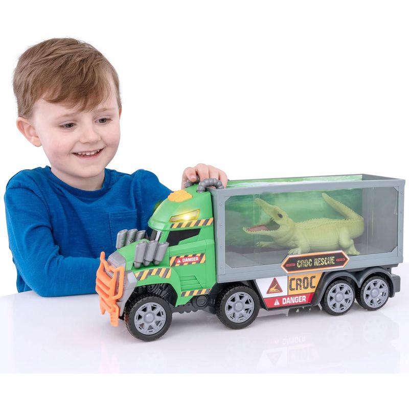 TEAMSTERZ - Juguete Carro Monster Rescate Cocodrilo Teamsterz
