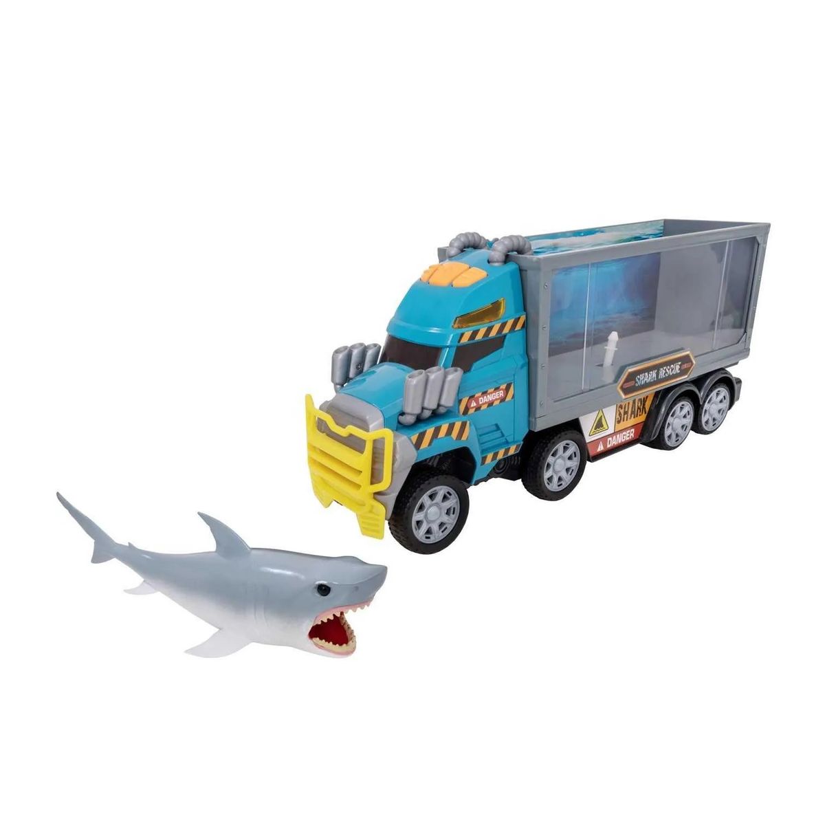 TEAMSTERZ - Juguete Carro Monster Rescate Tiburón Teamsterz