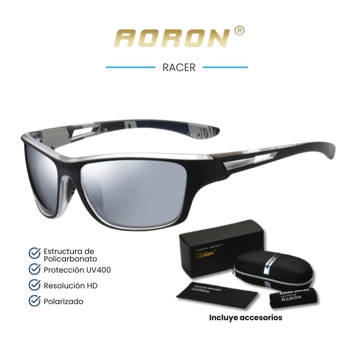 GENERICO - Lentes de Sol AORON  Racer - Polarizados - UV400