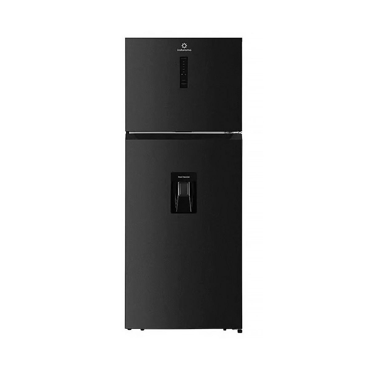 INDURAMA - REFRIGERADORA INDURAMA TOP FREEZER RI-478DN 417LTS DIGITAL Y DISPENSADOR COLOR NEGRO