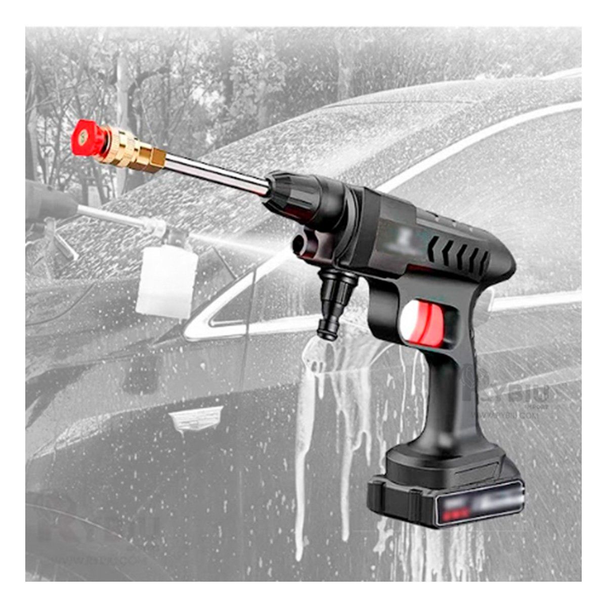 RYBIU IMPORT - Equipo para Lavar y Limpiar Vehiculo Negro Y+Gift MiniAgenda