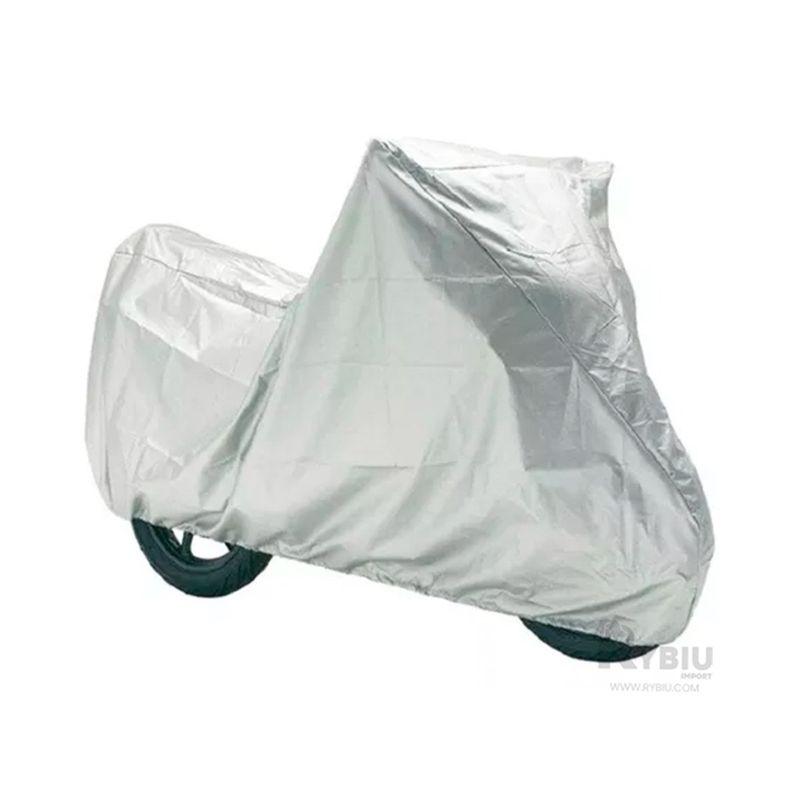 GENERICO - Forro Protege Vehiculo de Clima Plomo Y+Banderitas Adhesivas